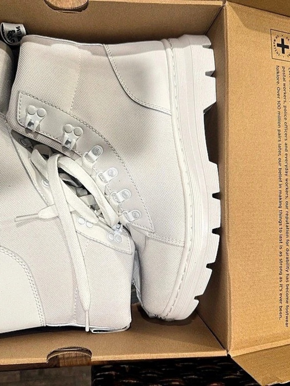 Dr. Martens Combs Tech Utility Boots White High-Tops